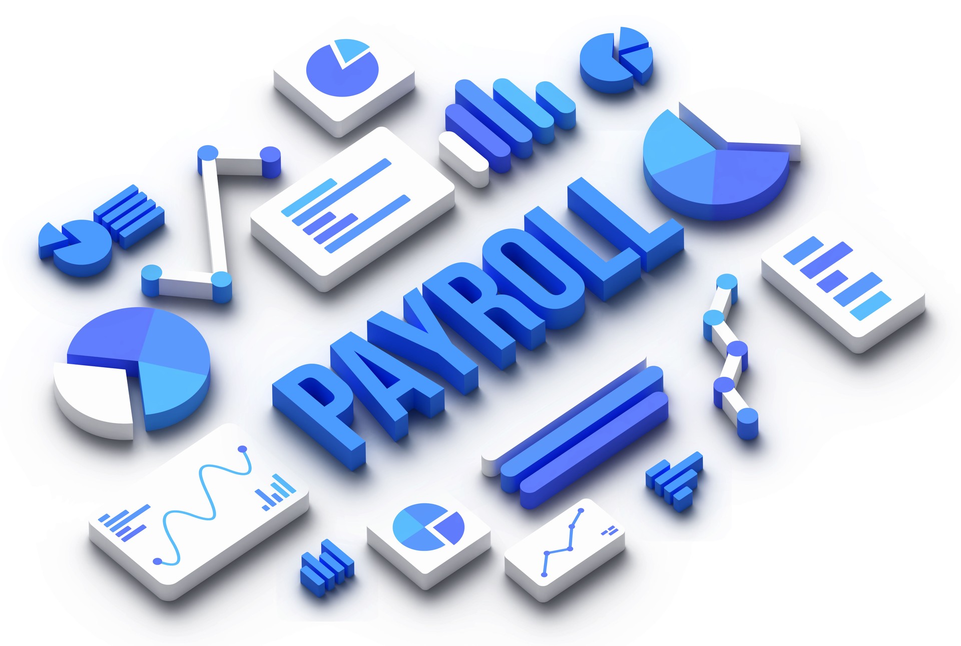 Payroll Charts and Graphs Data Preparation 3D